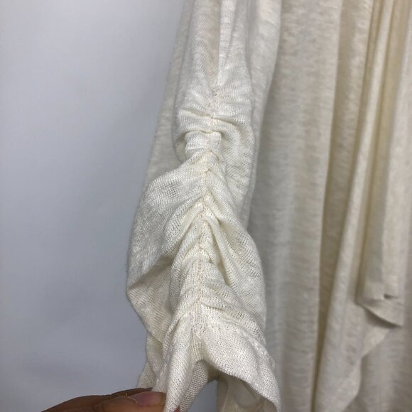Karen Kane Linen Cream Waterfall Open Cardigan size S - Picture 5 of 16